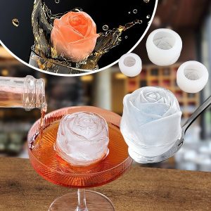 Universalios rožės formos silikoninės formelės (3 vnt.) | ICEROSE