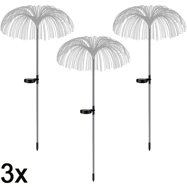 3x Saulės tropinio sodo šviestuvai | LUMIPALM