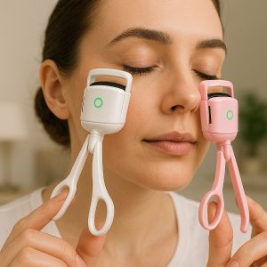 USB įkraunamas šildomas blakstienų rietiklis | GLAMCURLI